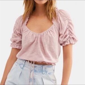 Free People Pink Crop Top